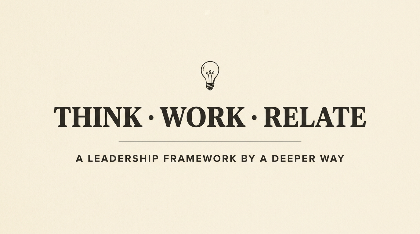 Think · Work · Relate — A Leadership Framework by Think · Work · Relate